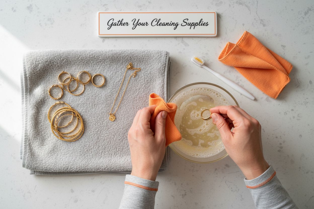 gold jewelry care process