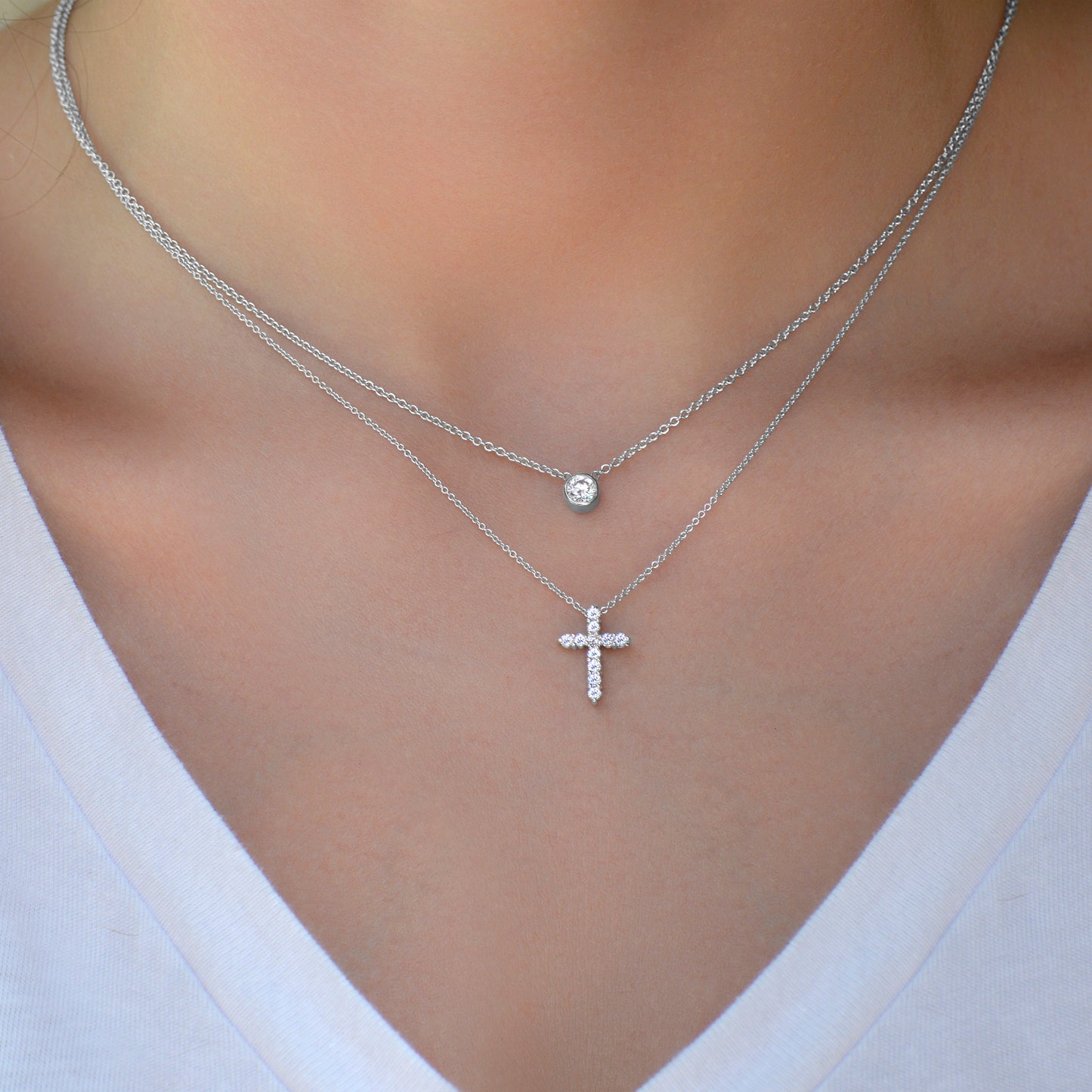 Diamond-Cross-Necklace