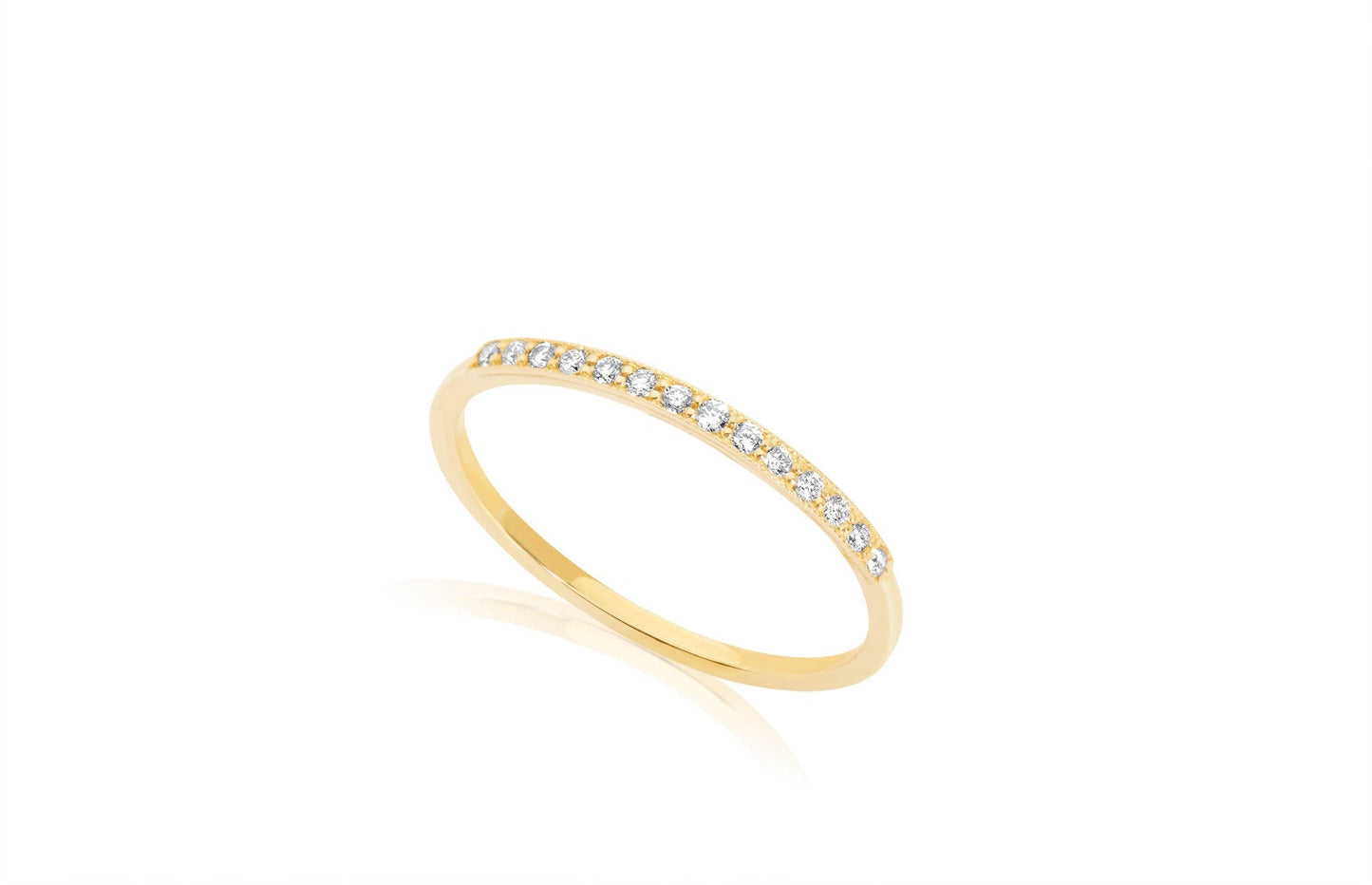 French Pave Wedding Band