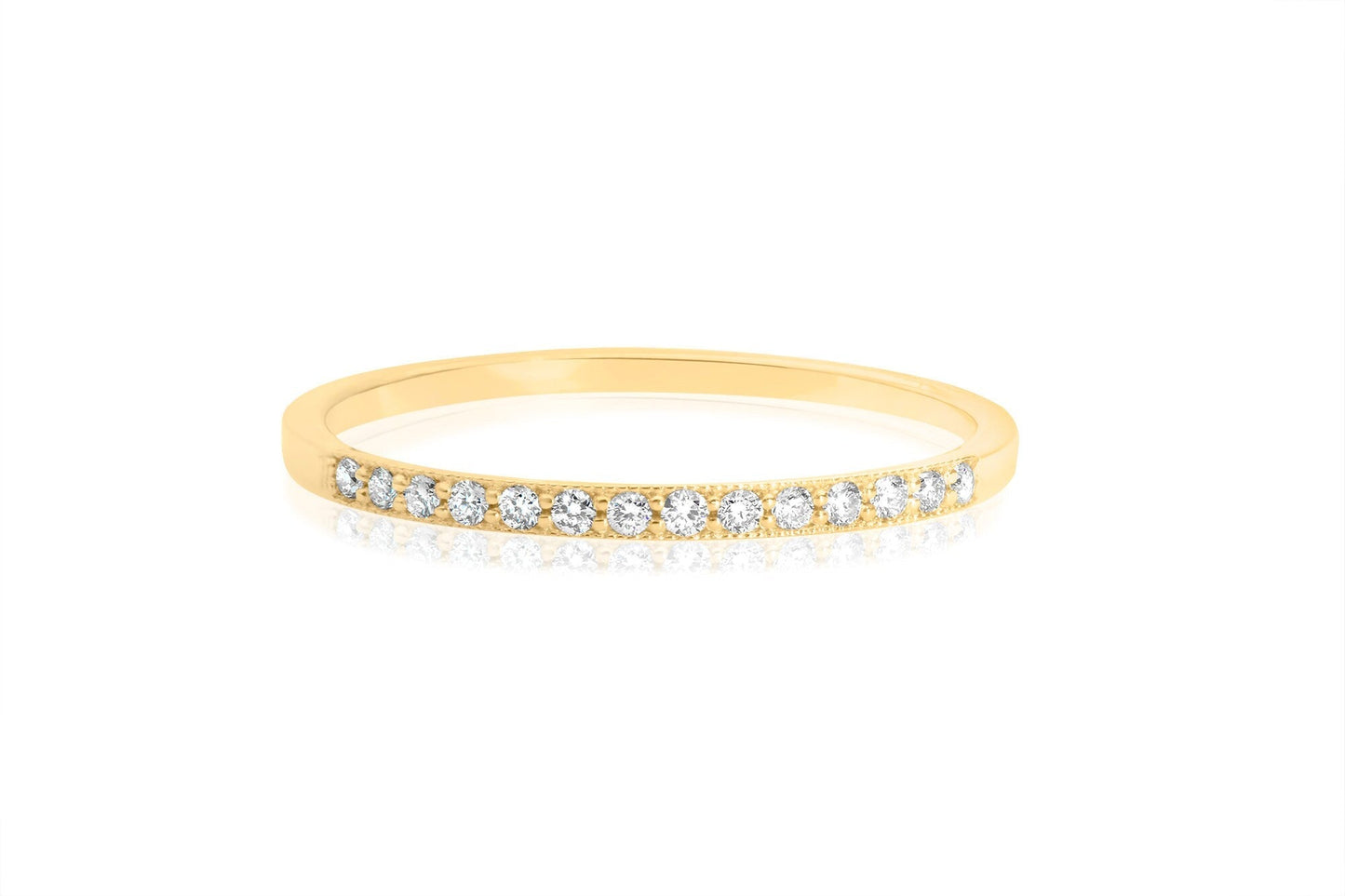 French Pave Wedding Band