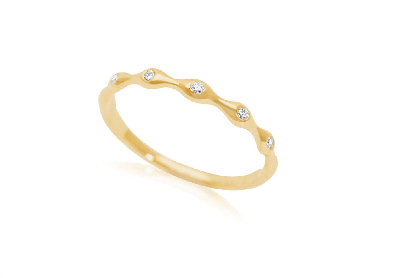diamond eternity band yellow gold