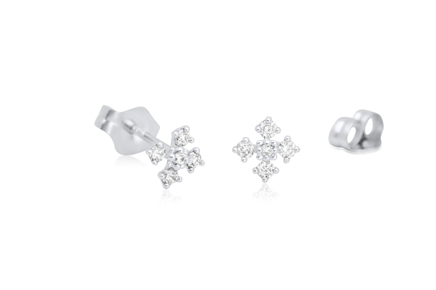 Diamond Cross Earrings