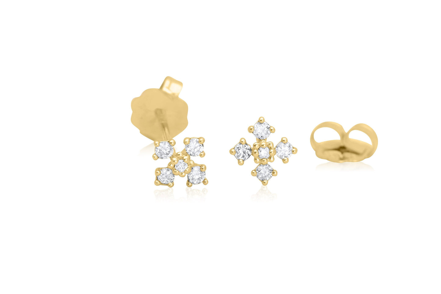 Diamond Cross Earrings