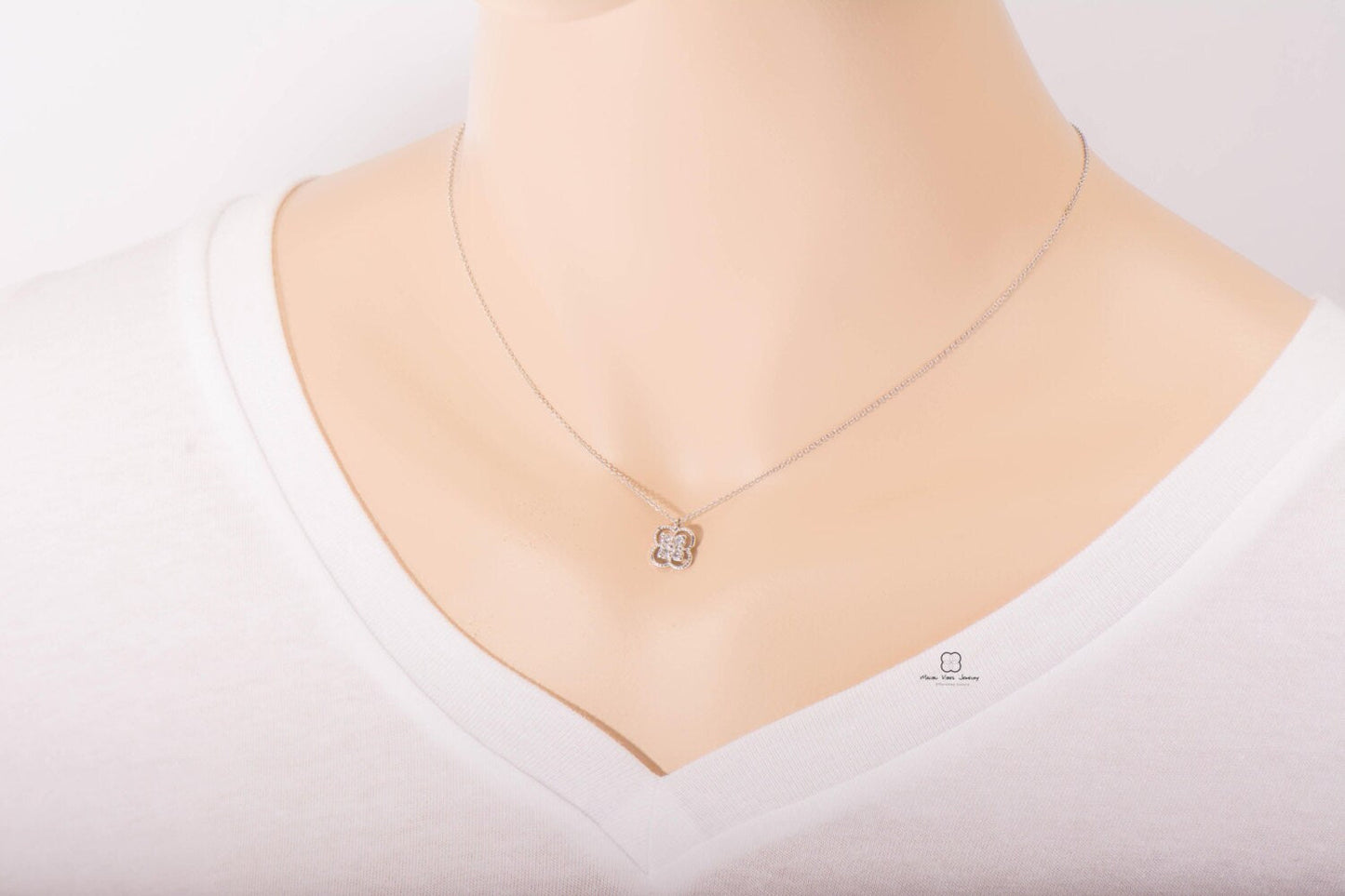 Diamond Clover Necklace
