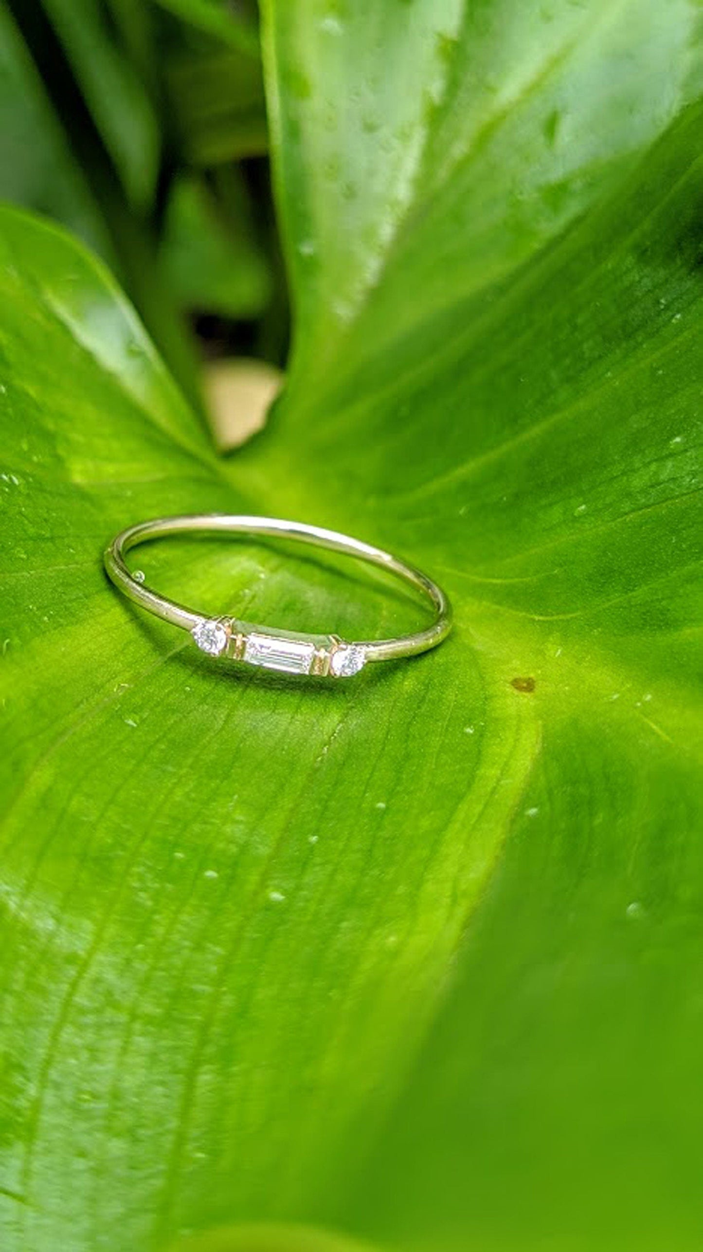 baguette cut diamond ring