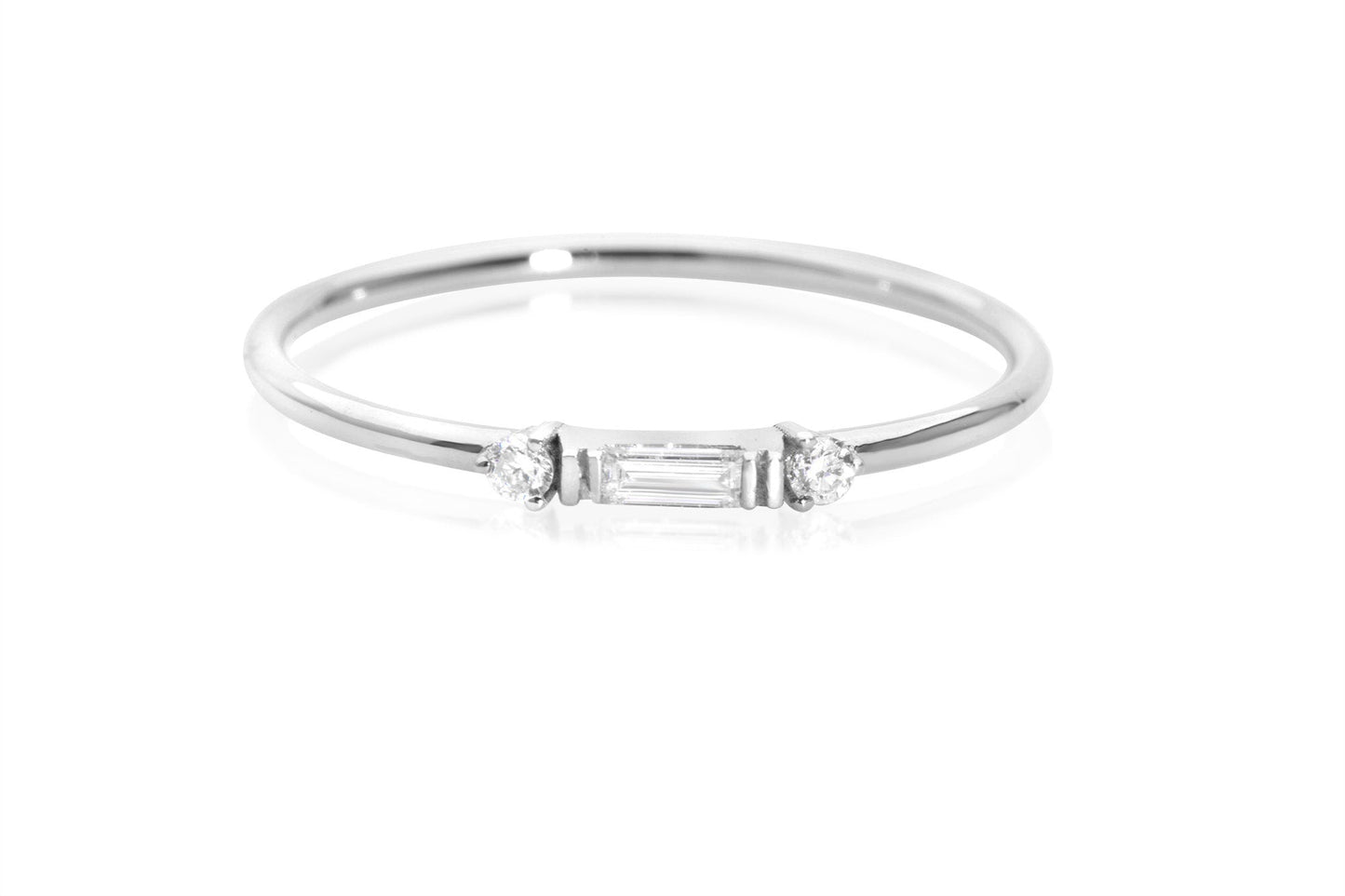 baguette cut diamond ring