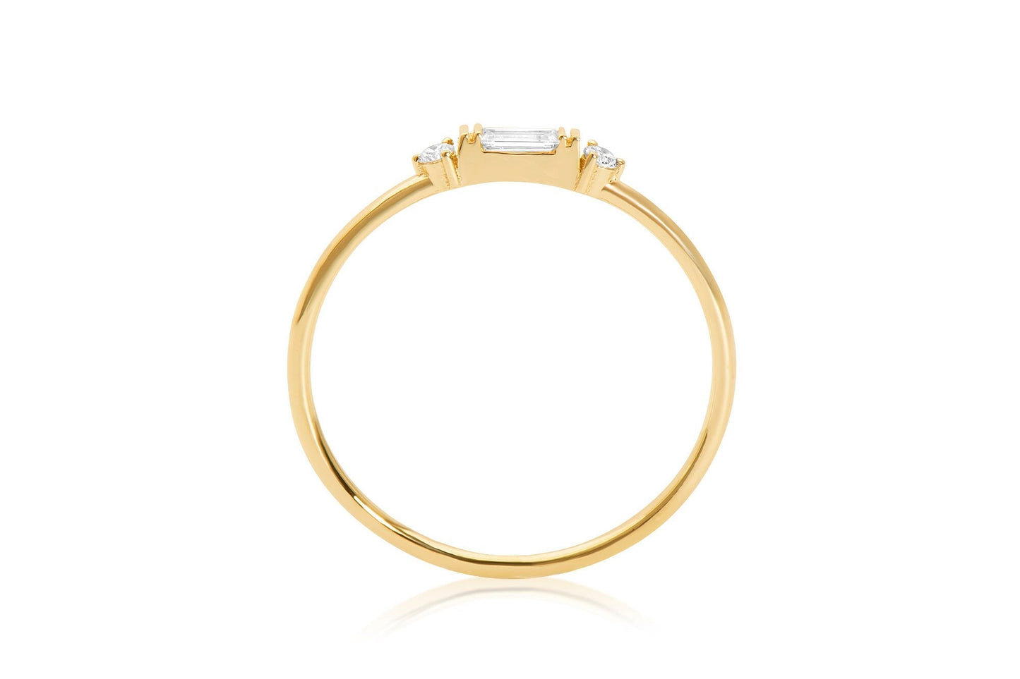 baguette cut diamond ring