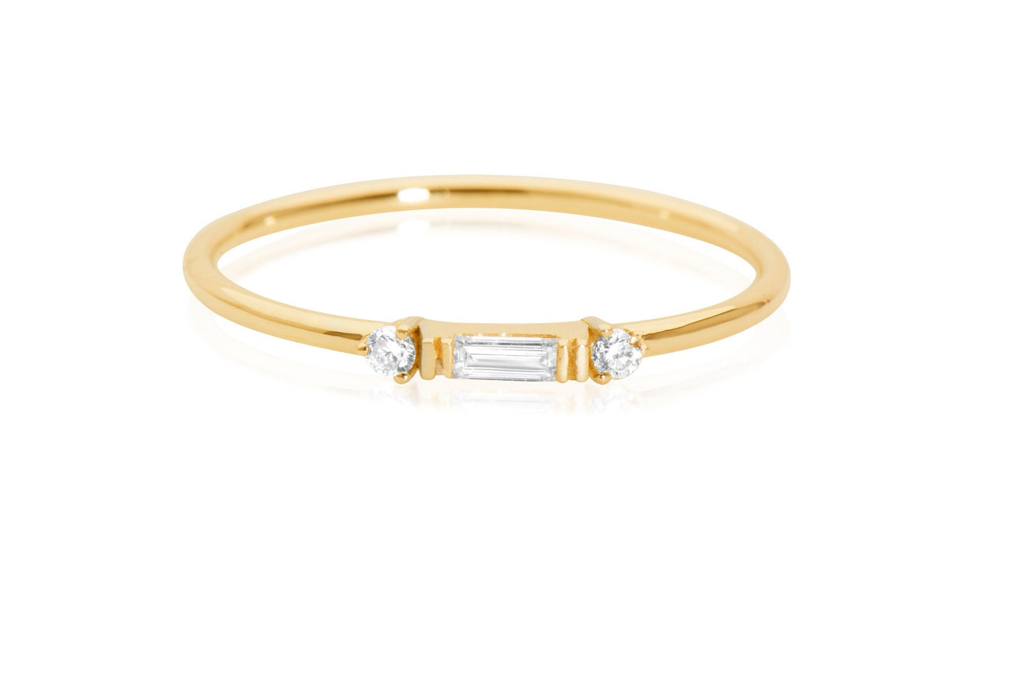 baguette cut diamond ring