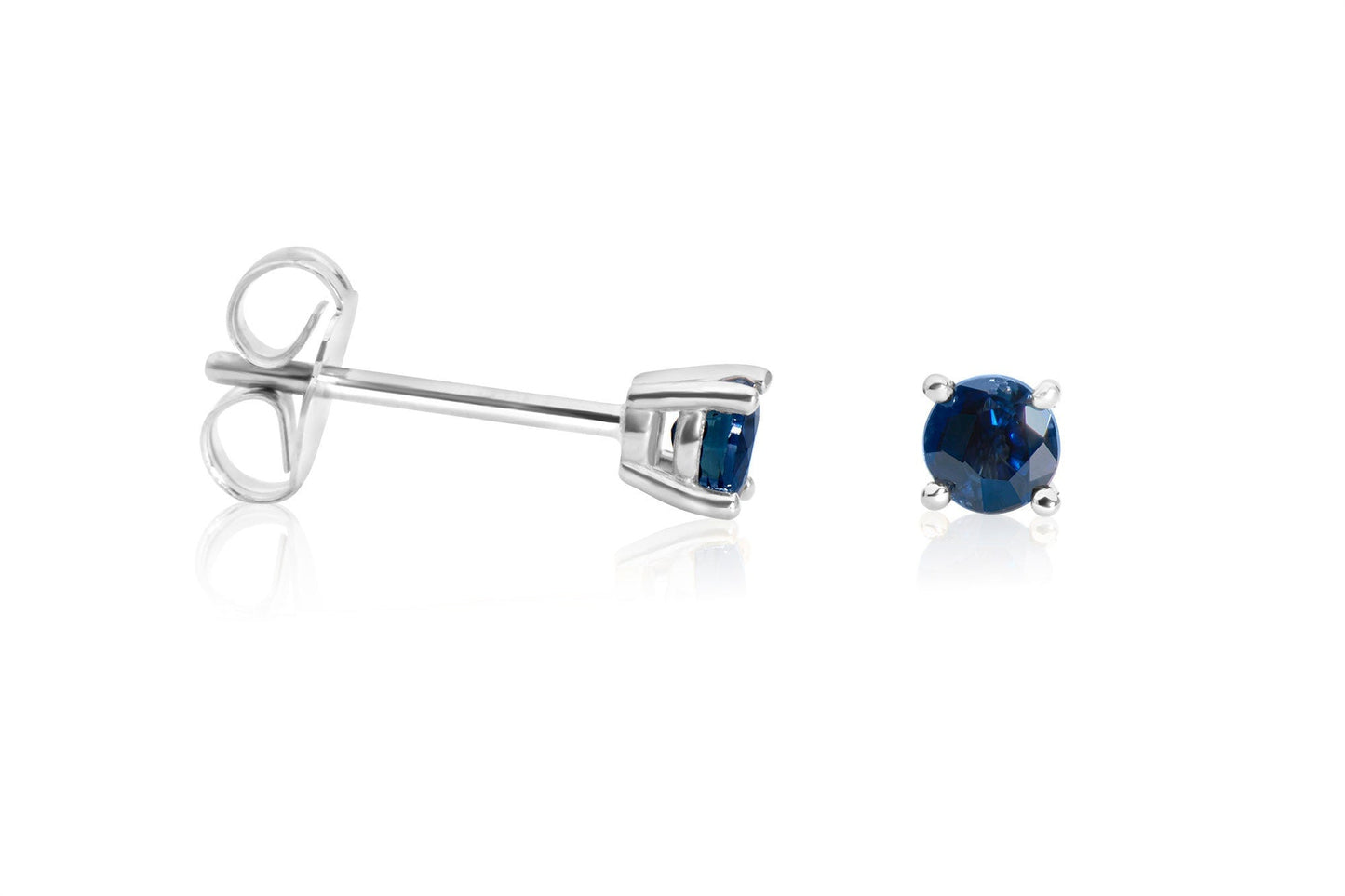 14k Gold Sapphire Stud Earrings