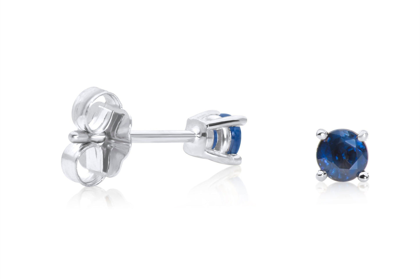 14k Gold Sapphire Stud Earrings