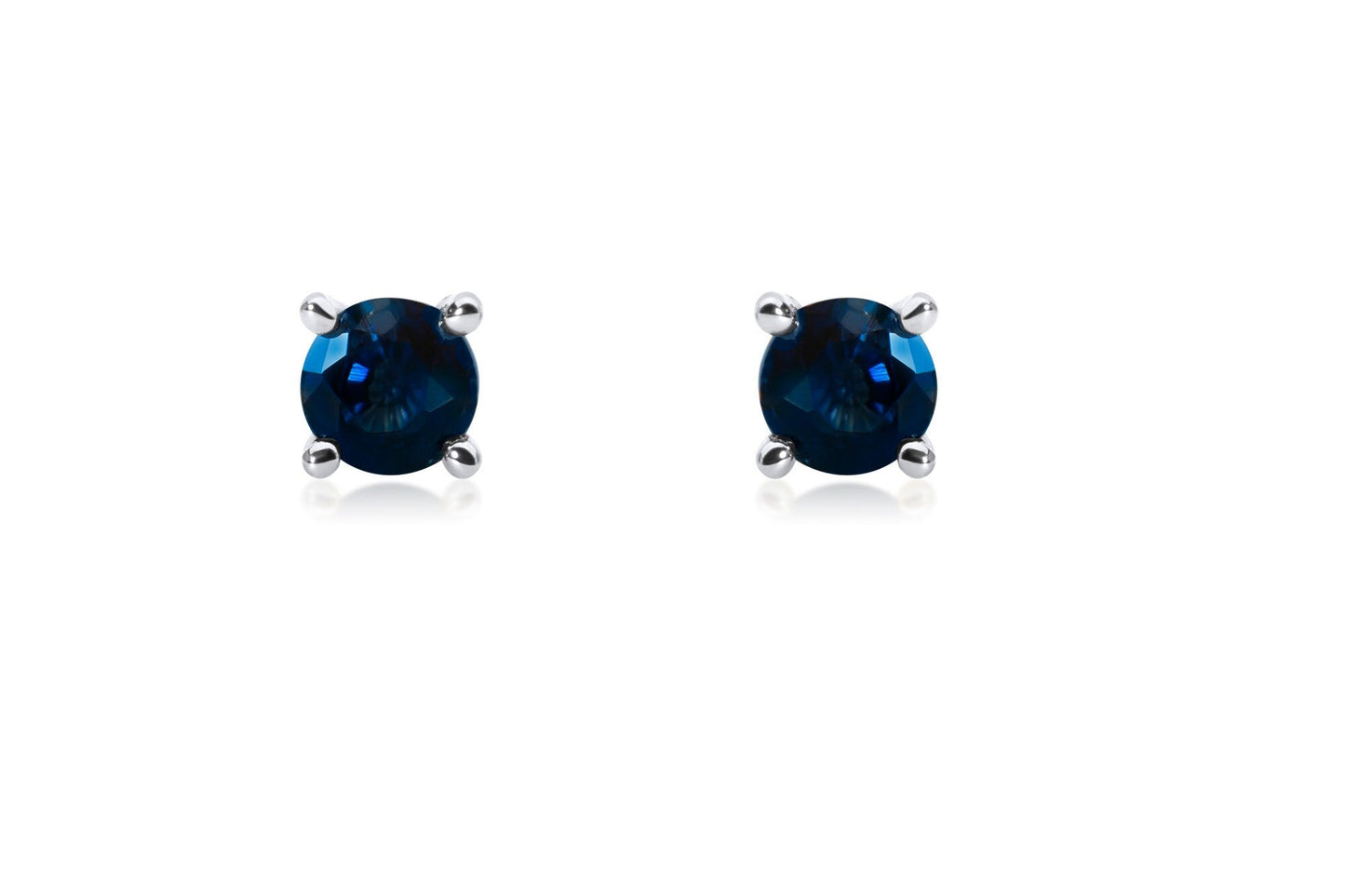14k Gold Sapphire Stud Earrings