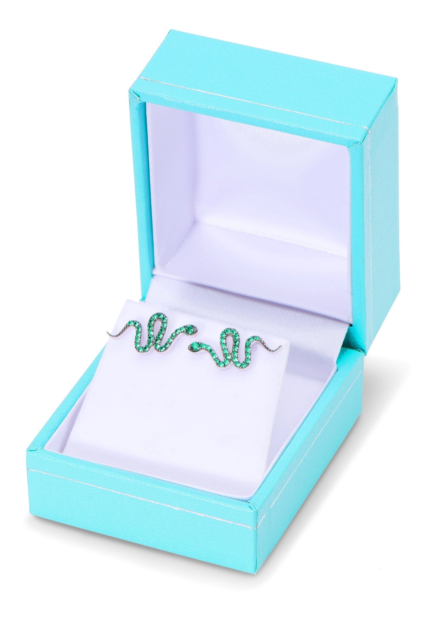 Sterling Silver Serpent Snake Earrings