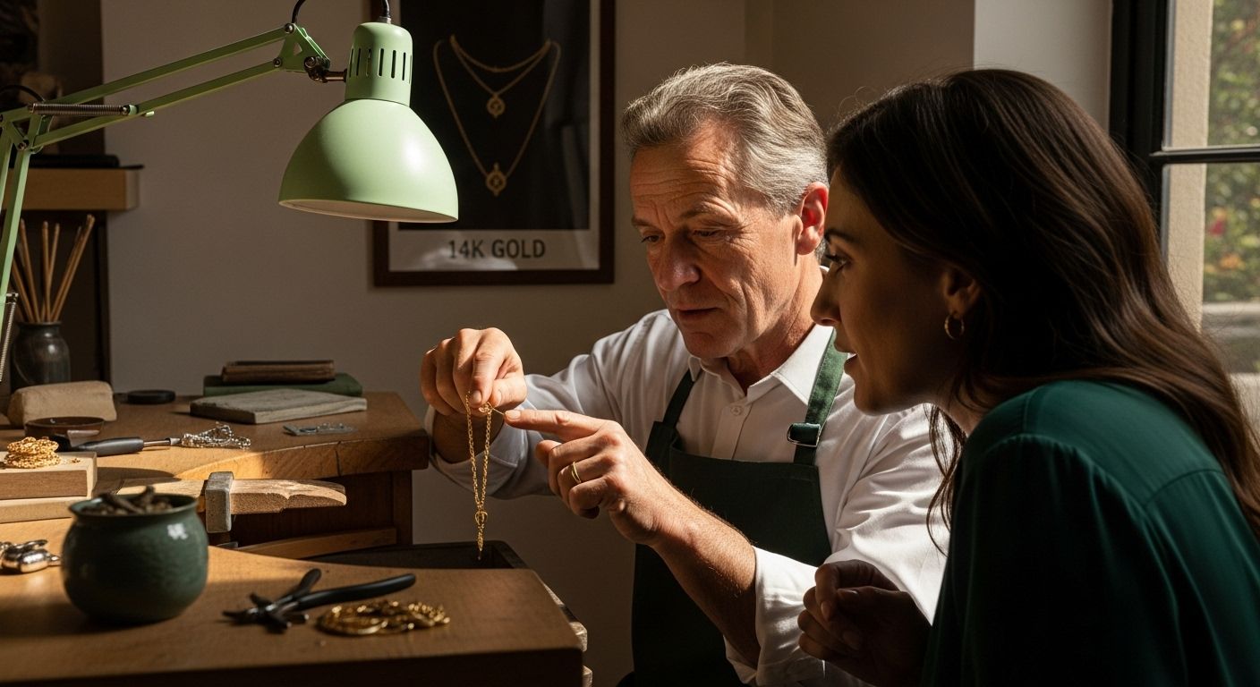 14k gold jewelry workshop