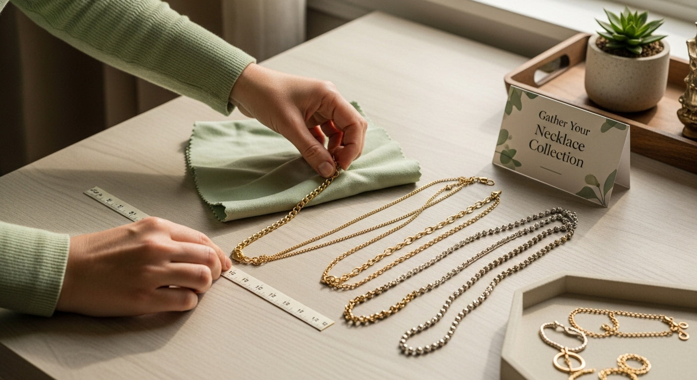 layered necklace tutorial