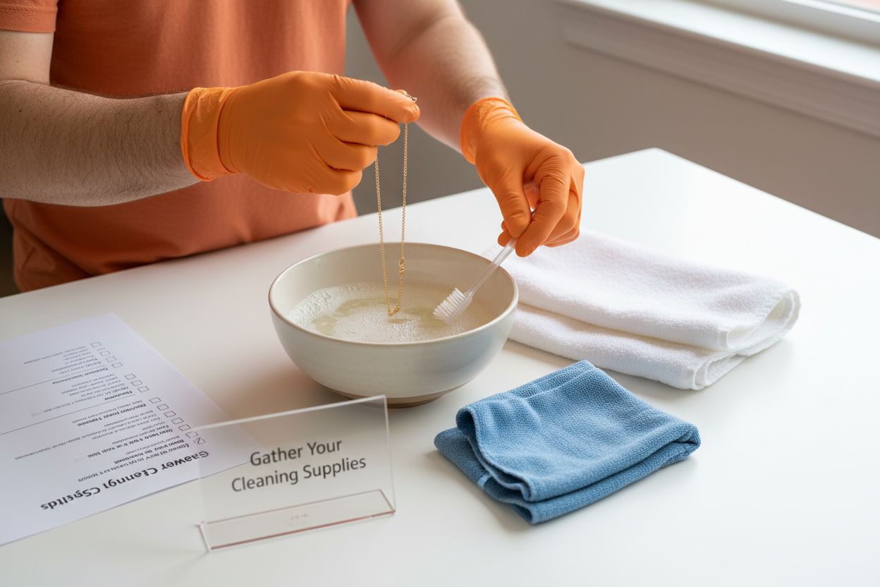 gold jewelry cleaning supplies