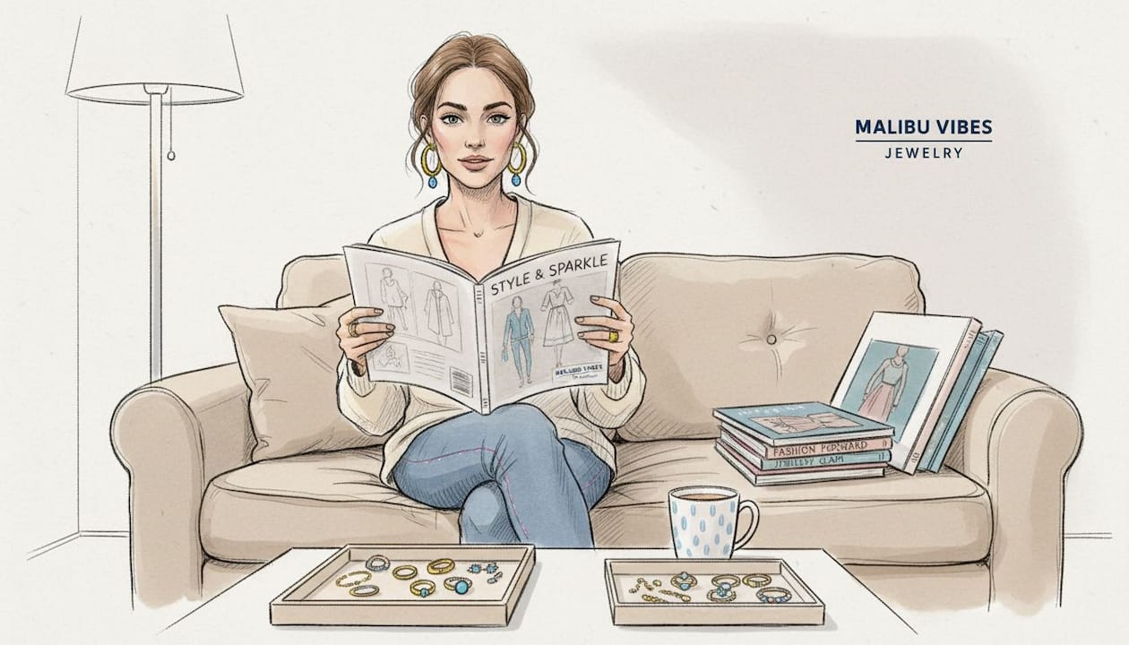 Woman showcasing luxury earring trends