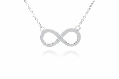 14k Gold Infinity Necklace, Layering Jewelry