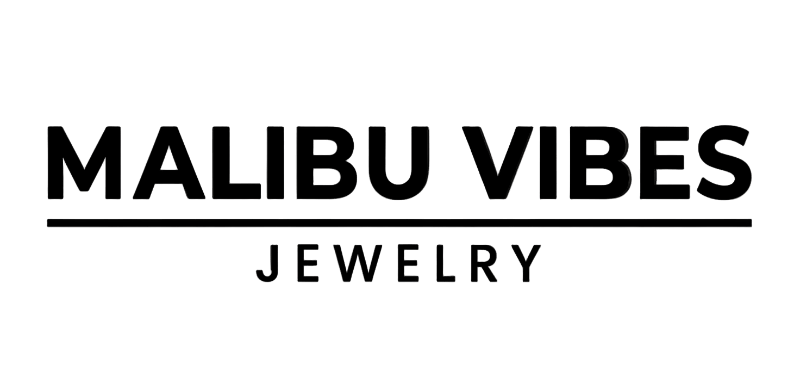 Malibu Vibes Jewelry logo on a black background