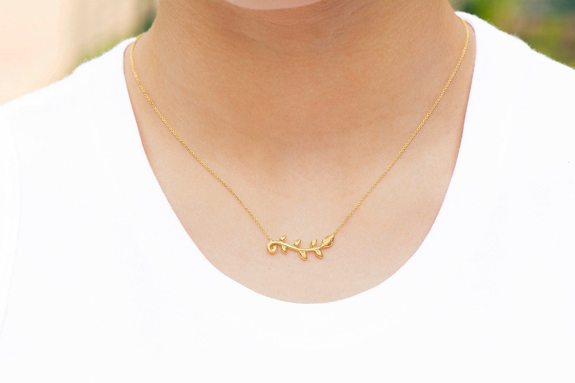 14K Four Leaf Clover Necklace Gold - Malibu Vibes Jewelry