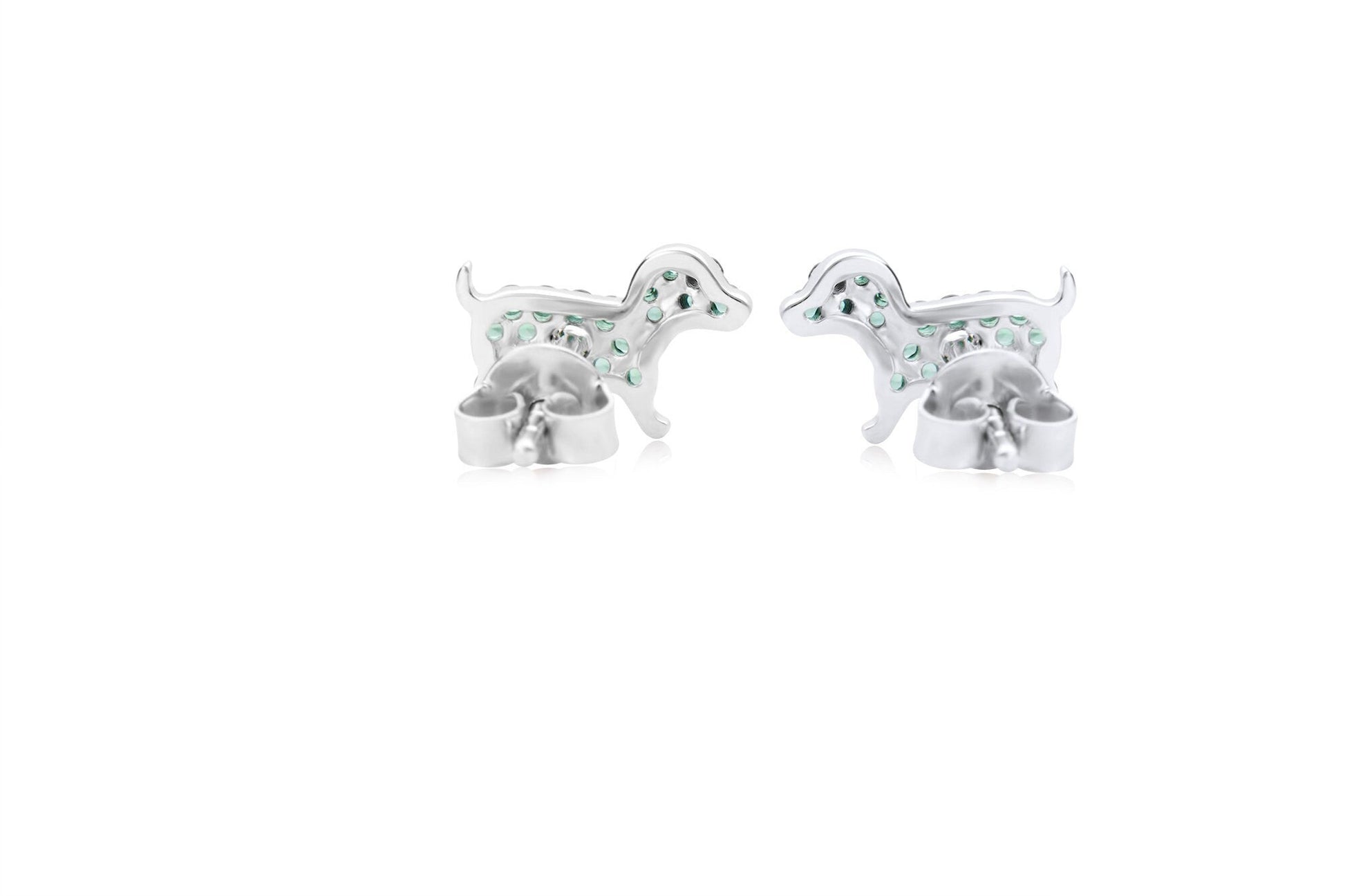 Sterling Silver Dog Earrings